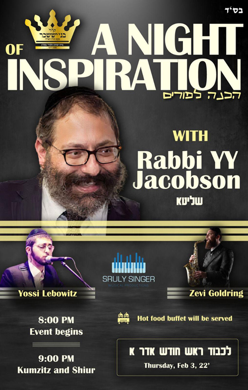 A Night of Inspiration With Rabbi YY Jacobson