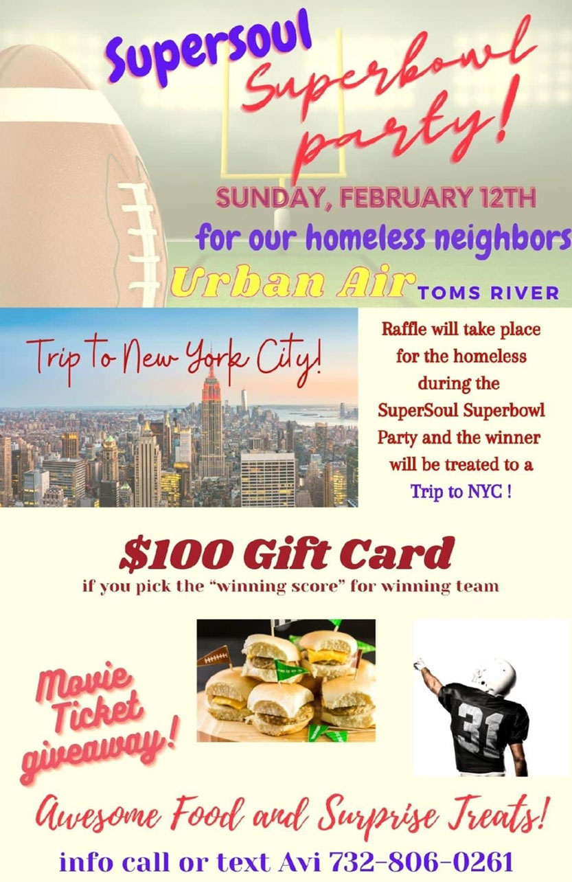 This Sunday… Supersoul Superbowl Party at Urban Air Toms River